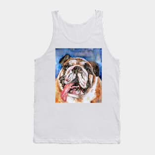 BULLDOG - watercolor portrait .2 Tank Top